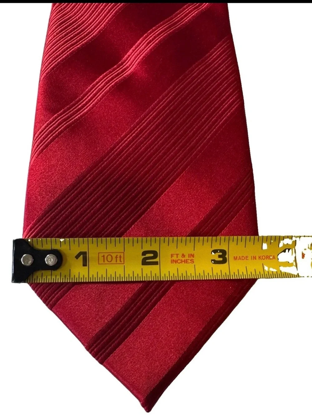 Donald Trump Signature Collection Solid Red Power Tie Silk Mens Necktie